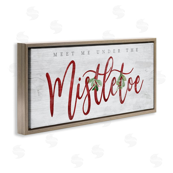 Stupell Industries Mollie B. | Meet Me Under Mistletoe Wall Art