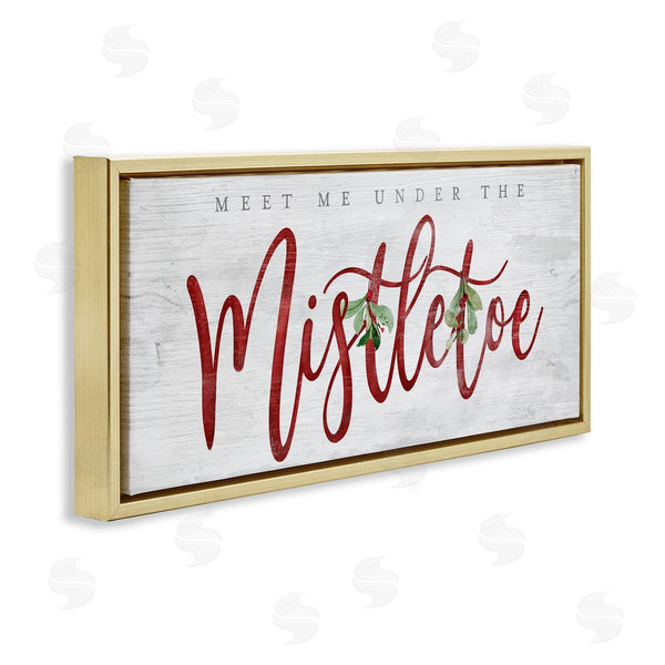 Stupell Industries Mollie B. | Meet Me Under Mistletoe Wall Art