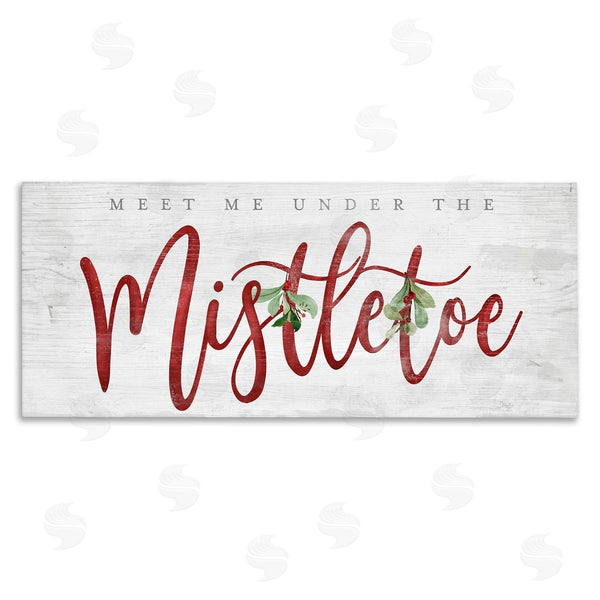 stupell industries Mollie B. | Meet Me Under Mistletoe Wall Art