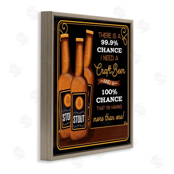 Stupell Industries Mollie B. | More Than One Craft Beer Phrase Wall Art