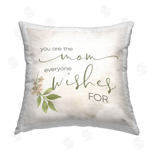 Stupell Industries Mollie B. | Mother's Day Floral Phrase Printed Throw Pillow