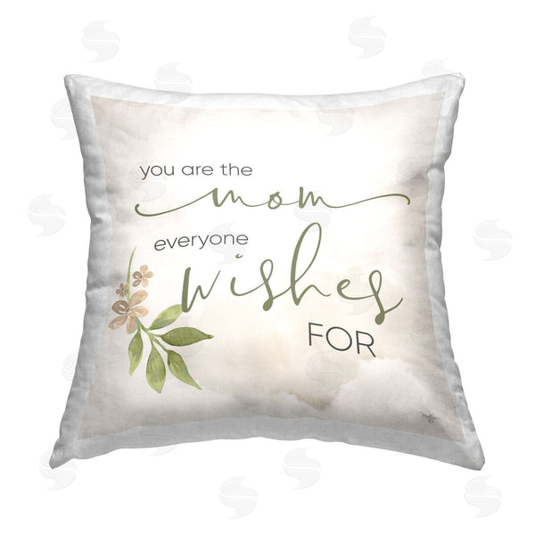 stupell industries Mollie B. | Mother's Day Floral Phrase Printed Throw Pillow