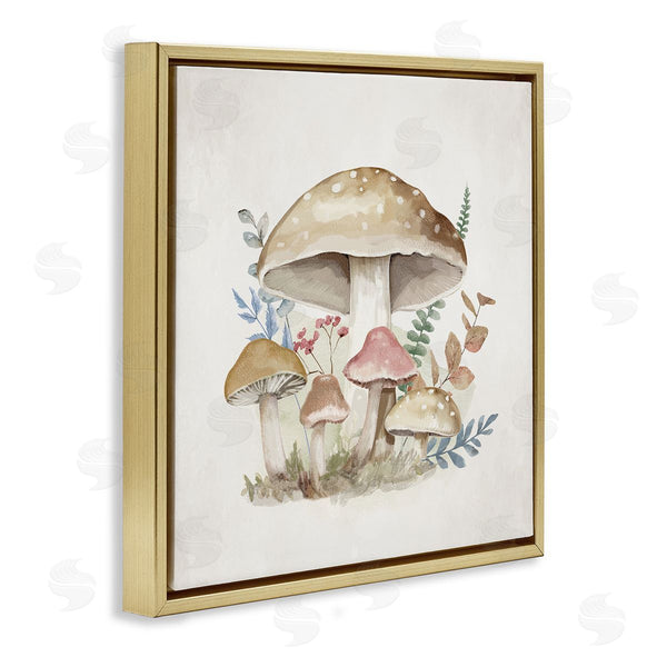 Stupell Industries Mollie B. | Neutral Cottage Mushrooms