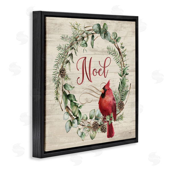Stupell Industries Mollie B. | Noel Wreath With Cardinal