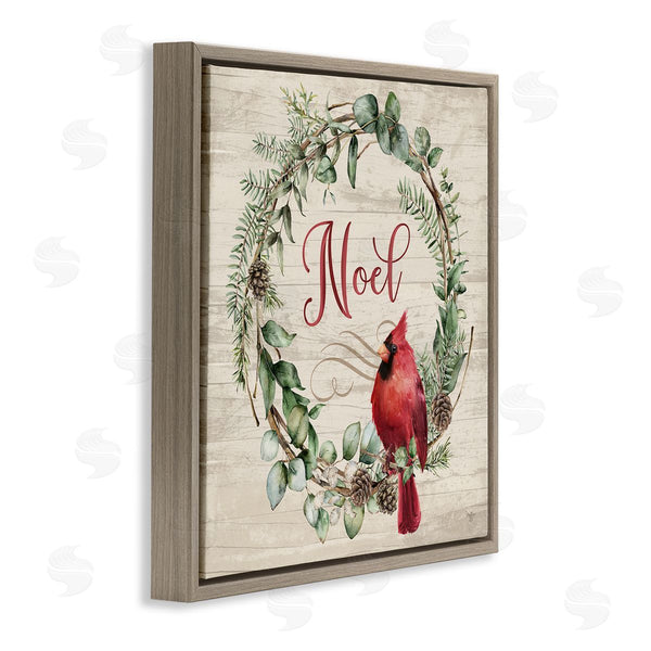 Stupell Industries Mollie B. | Noel Wreath With Cardinal