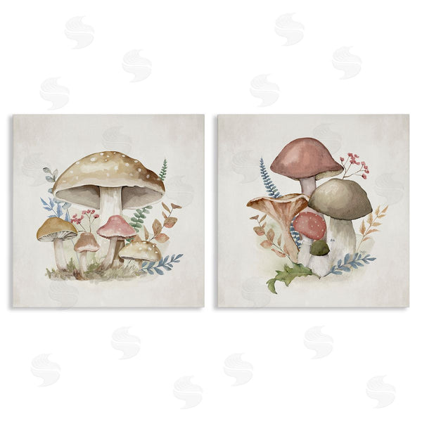 stupell industries Mollie B. | Pastel Blooming Mushrooms