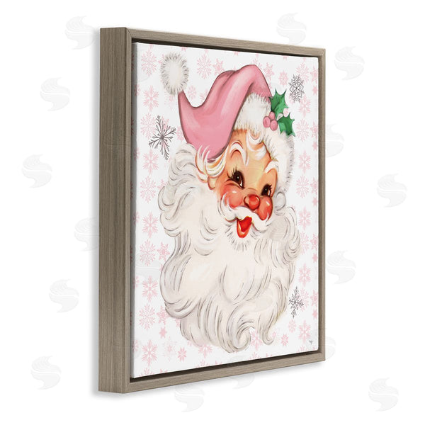 Stupell Industries Mollie B. | Pastel Vintage Jolly Santa