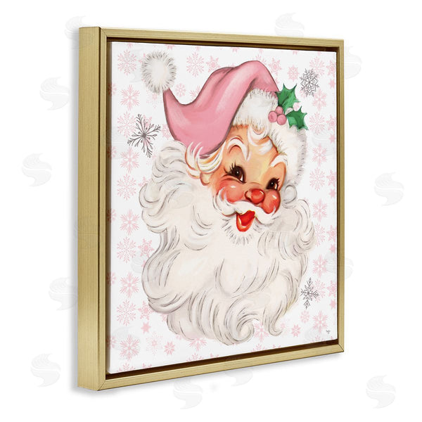 Stupell Industries Mollie B. | Pastel Vintage Jolly Santa