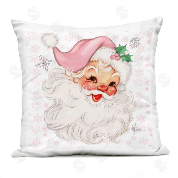 Stupell Industries Mollie B. | Pastel Vintage Jolly Santa Printed Throw Pillow