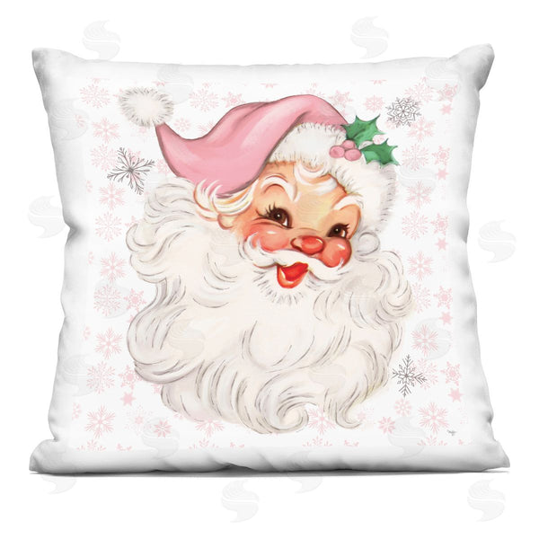 stupell industries Mollie B. | Pastel Vintage Jolly Santa Printed Throw Pillow