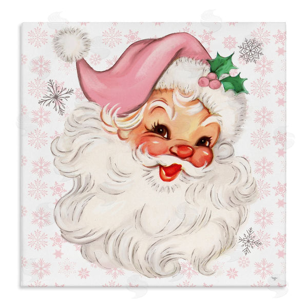 stupell industries Mollie B. | Pastel Vintage Jolly Santa
