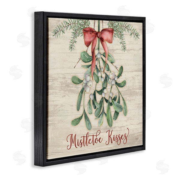 Stupell Industries Mollie B. | Rustic Mistletoe Kisses