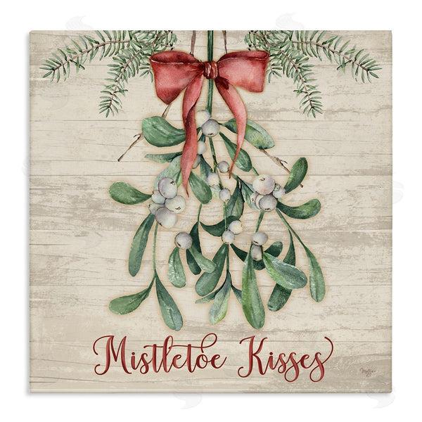 stupell industries Mollie B. | Rustic Mistletoe Kisses