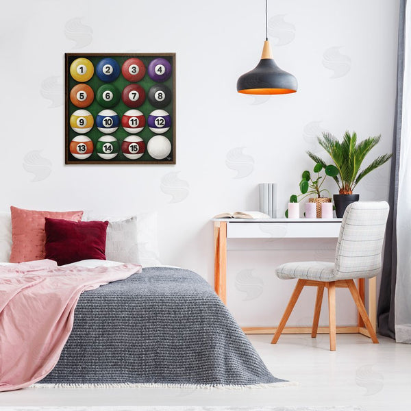 Stupell Industries Mollie B. | Traditional Billiards Balls Wall Art