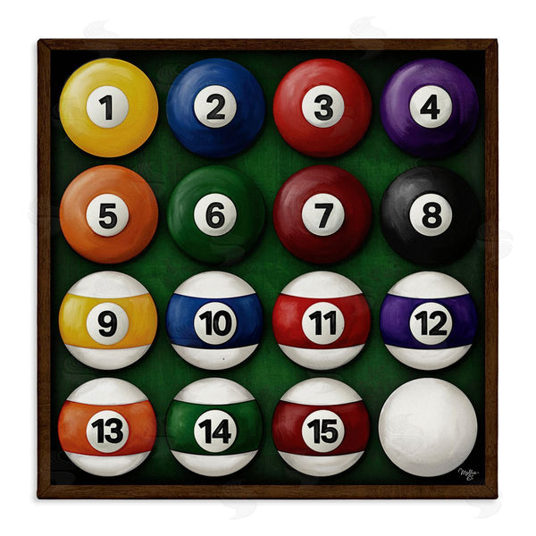 stupell industries Mollie B. | Traditional Billiards Balls Wall Art