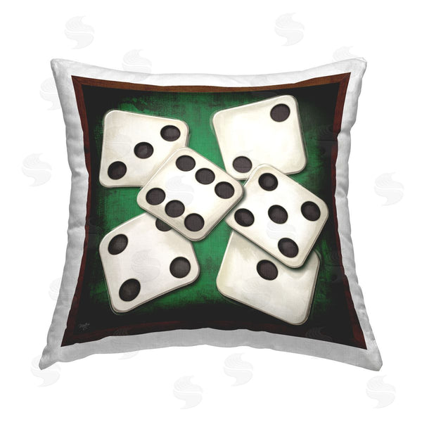 stupell industries Mollie B. | Varied Dice Numbers Printed Throw Pillow