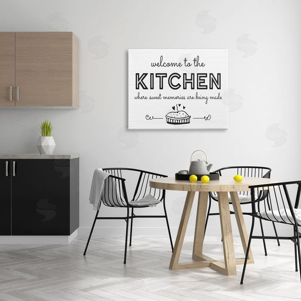 Stupell Industries Mollie B. | Welcome To Kitchen Fresh Baked Pie Rustic Phrase Wall Art