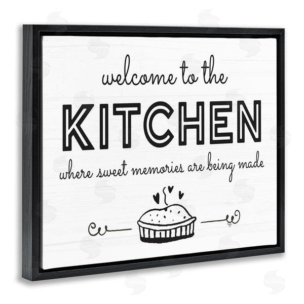 Stupell Industries Mollie B. | Welcome To Kitchen Fresh Baked Pie Rustic Phrase Wall Art