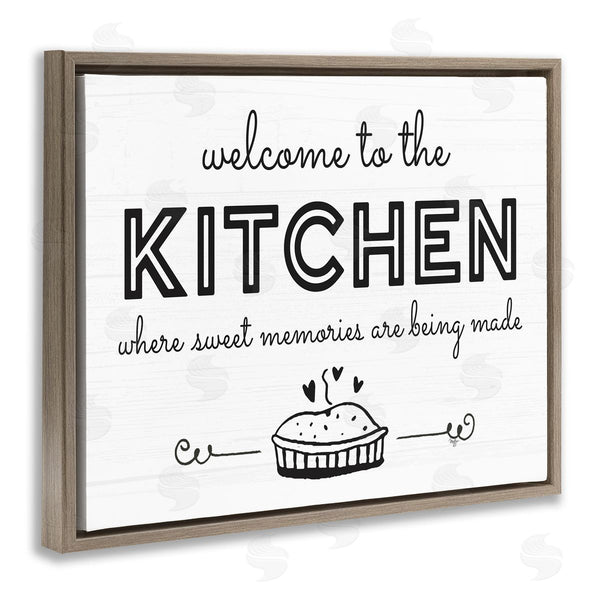 Stupell Industries Mollie B. | Welcome To Kitchen Fresh Baked Pie Rustic Phrase Wall Art