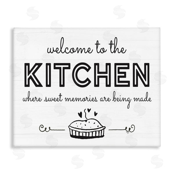stupell industries Mollie B. | Welcome to Kitchen Fresh Baked Pie Rustic Phrase Wall Art