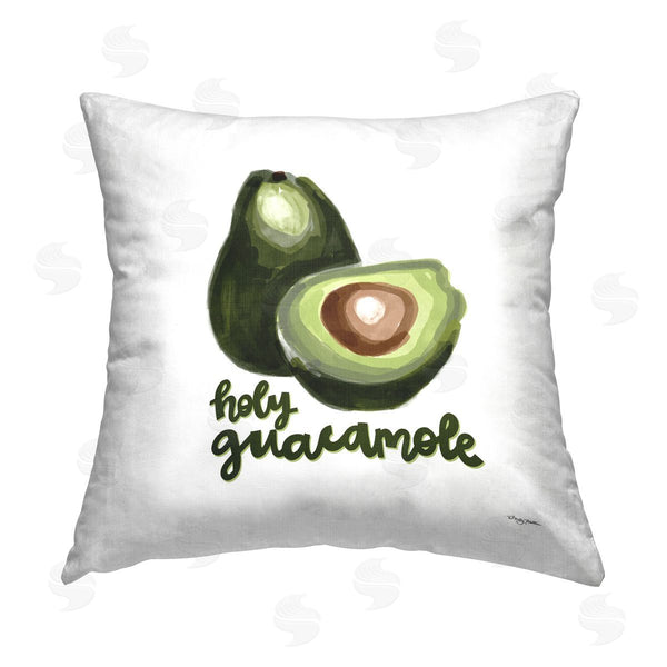 stupell industries Molly Mattin | Funny Holy Guacamole Printed Throw Pillow