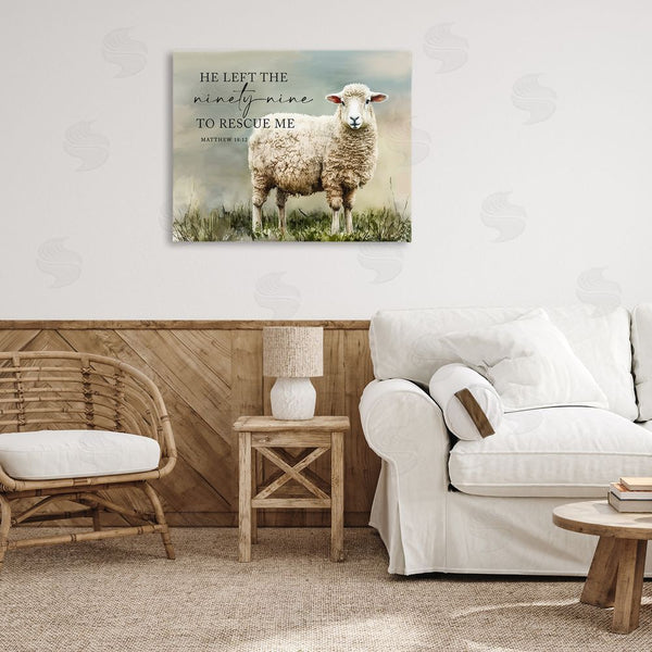 Stupell Industries Molly Mattin | Left The Ninety Nine Proverb Wall Art