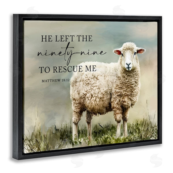 Stupell Industries Molly Mattin | Left The Ninety Nine Proverb Wall Art