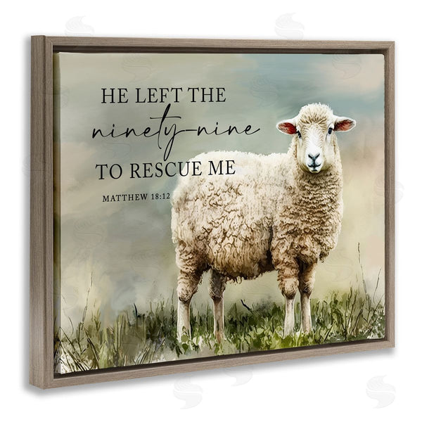 Stupell Industries Molly Mattin | Left The Ninety Nine Proverb Wall Art