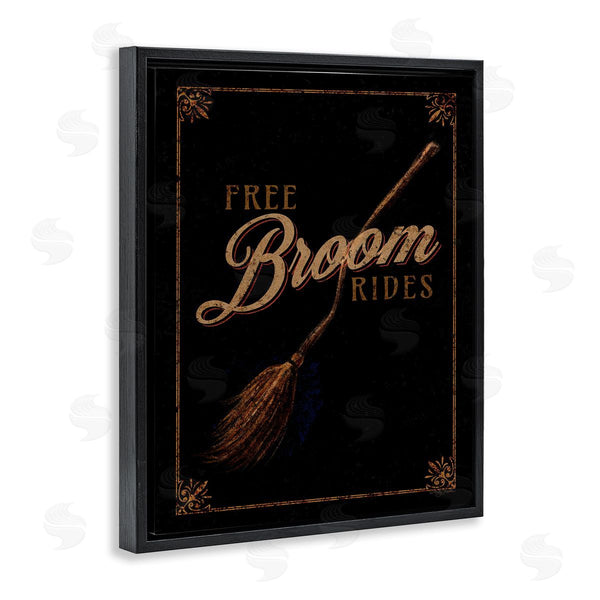 Stupell Industries Molly Mattin | Rustic Free Broom Rides