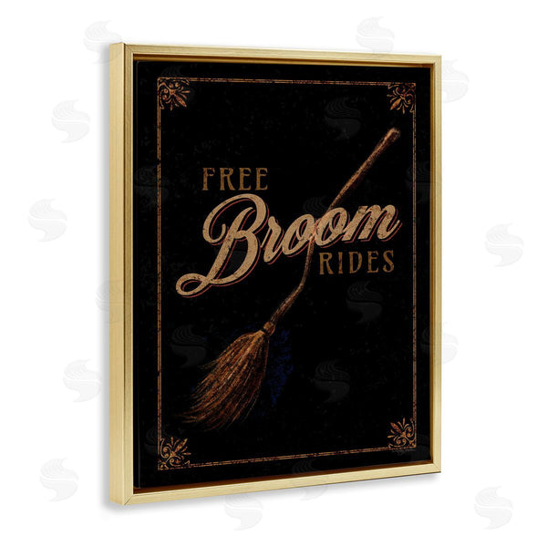 Stupell Industries Molly Mattin | Rustic Free Broom Rides