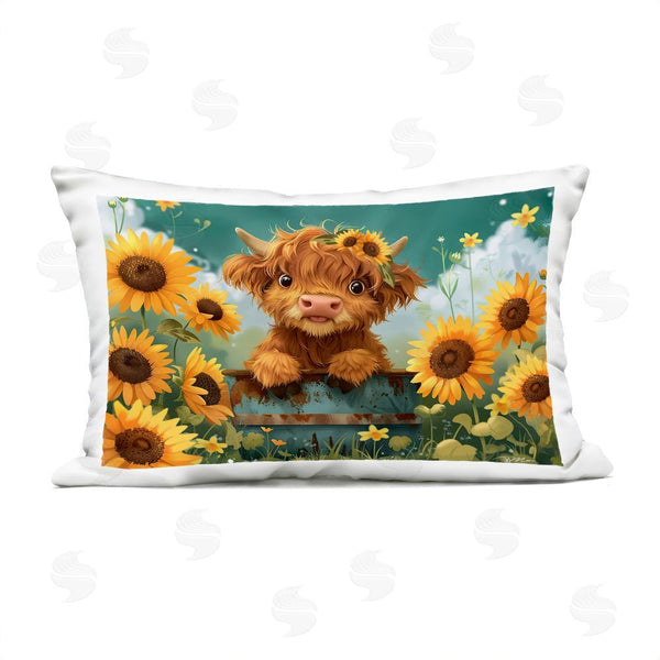 Stupell Industries Momart | Cute Happy Highland Cow Printed Throw Pillow