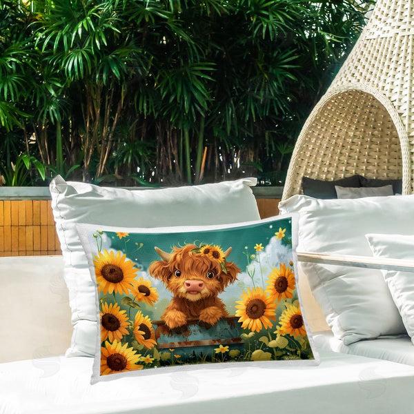 Stupell Industries Momart | Cute Happy Highland Cow Printed Throw Pillow