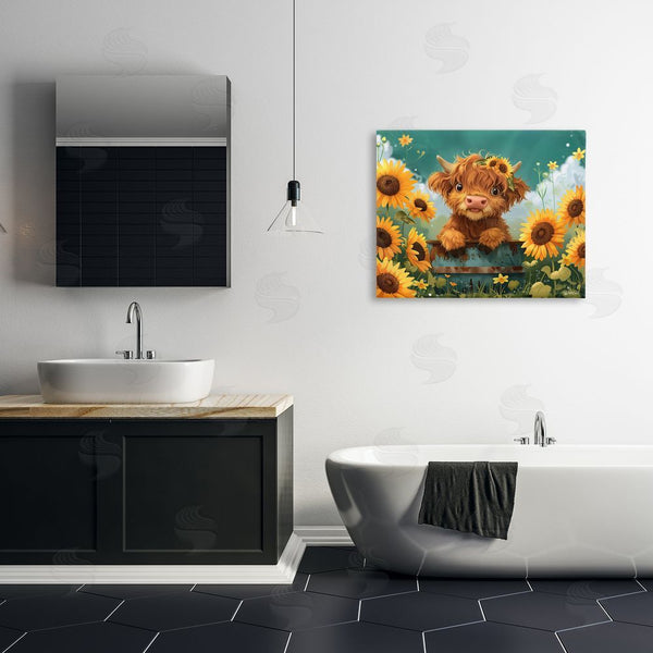 Stupell Industries Momart | Cute Happy Highland Cow Wall Art