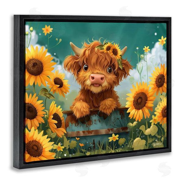 Stupell Industries Momart | Cute Happy Highland Cow Wall Art