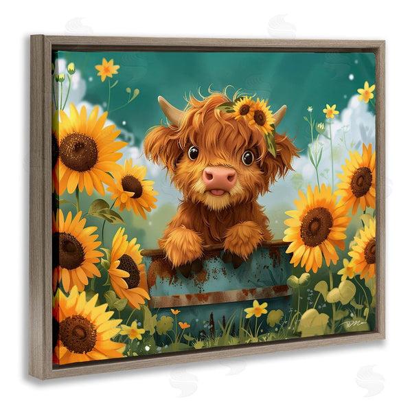 Stupell Industries Momart | Cute Happy Highland Cow Wall Art