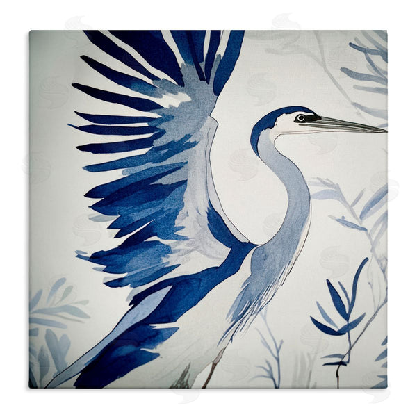stupell industries Mona Grace | Blue Heron in Cool Tones
