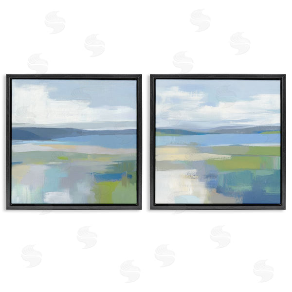 Stupell Industries Mona Grace | Brushed Quiet Cove Landscape
