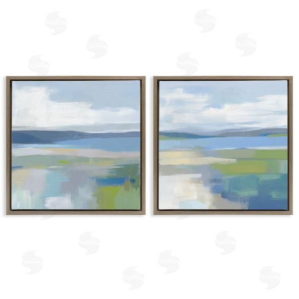 Stupell Industries Mona Grace | Brushed Quiet Cove Landscape