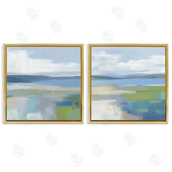 Stupell Industries Mona Grace | Brushed Quiet Cove Landscape