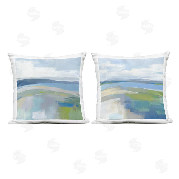 Stupell Industries Mona Grace | Brushed Quiet Cove Landscape Printed Throw Pillow Set