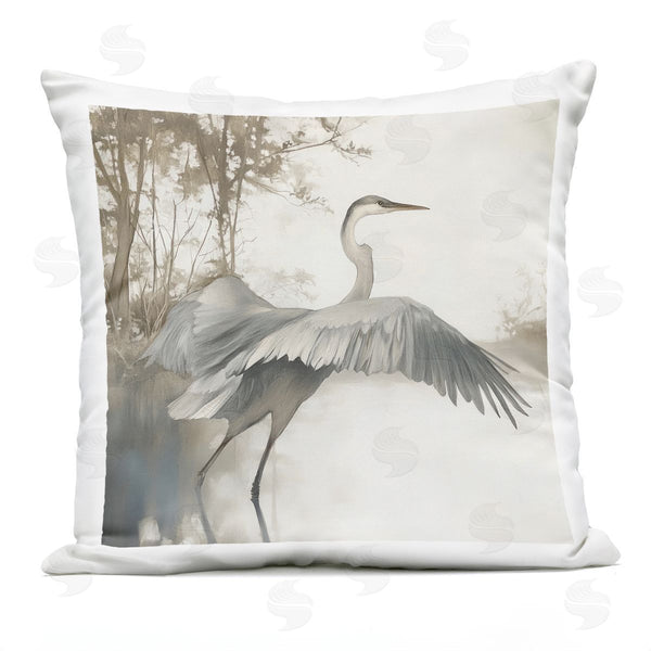 Stupell Industries Mona Grace | Feathers On Water Printed Throw Pillow