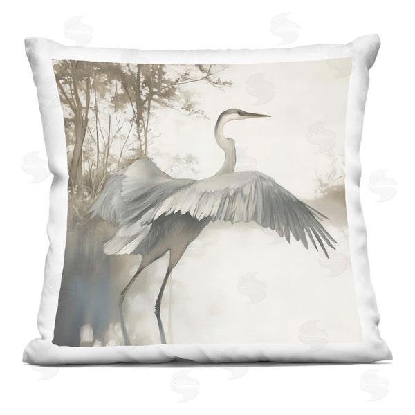 stupell industries Mona Grace | Feathers On Water Printed Throw Pillow