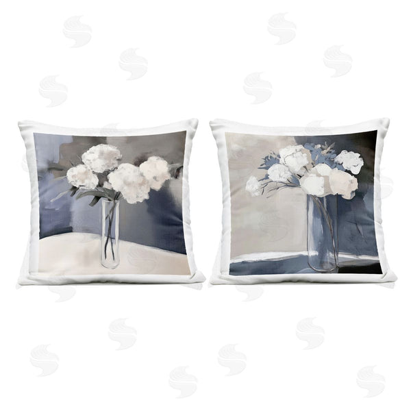 Stupell Industries Mona Grace | Gentle Hydrangea Petals Printed Throw Pillow Set