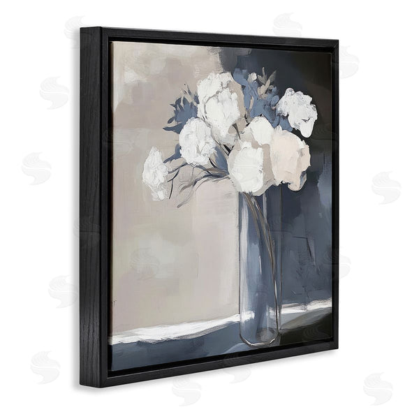Stupell Industries Mona Grace | Gentle Petals Grey & Beige