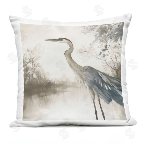 Stupell Industries Mona Grace | Graceful Heron On Water Printed Throw Pillow