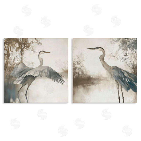 stupell industries Mona Grace | Heron Feathers Over Water