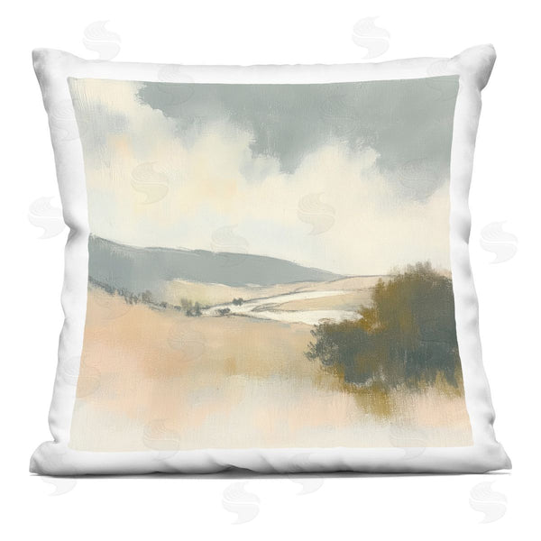 stupell industries Mona Grace | Land Of Strokes Scenery Printed Throw Pillow
