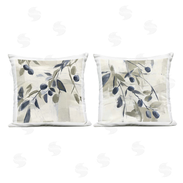 Stupell Industries Mona Grace | Mediterranean Green Olives Printed Throw Pillow Set