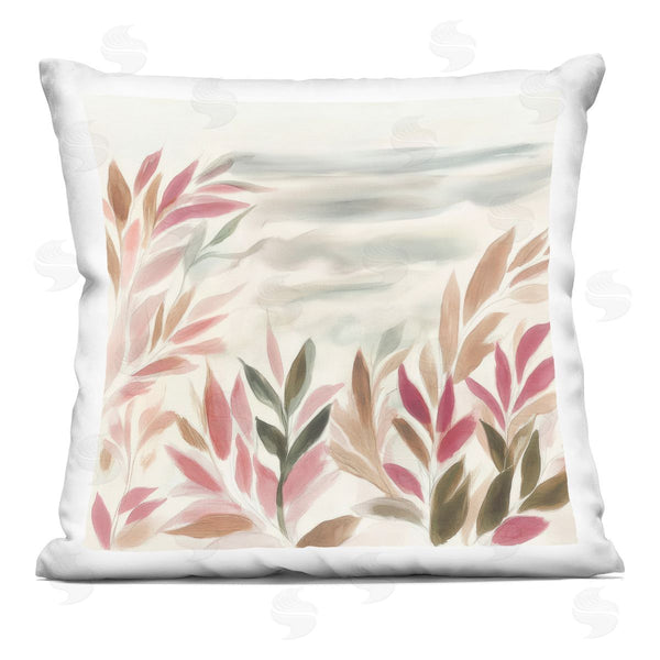 stupell industries Mona Grace | Muted Windblown Leaves Printed Throw Pillow