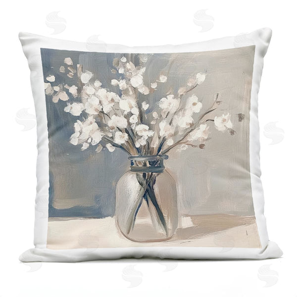 Stupell Industries Mona Grace | Petals In Glass Vase Printed Throw Pillow